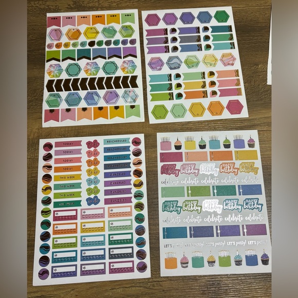 Erin Condren Accordion zip pouch & stickers - Picture 5 of 7